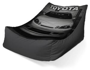 Sablio Sedací vak Lounge Bílé sportovní auto - 80 x 95 x 50 cm