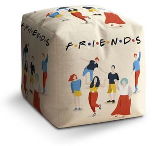 Sablio Taburet Cube Seriál přátelé FRIENDS Postavy - 40x40x40 cm