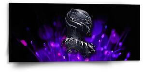 Sablio Obraz BLACK PANTHER Fialová luminescence - 110x50 cm