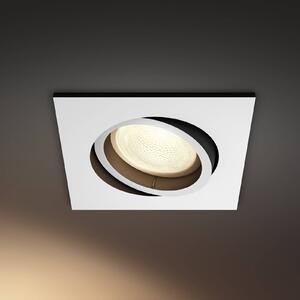 Vestavné bodové svítidlo Philips Hue LED Centura, bílé, 9x9 cm, CCT, RGB
