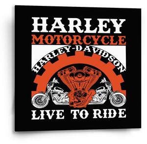 Sablio Obraz Harley-Davidson Live to ride - 50x50 cm