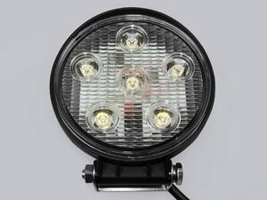 Přídavné pracovní světlo pro automobil LED reflektor 6*3W IP68 kruhový 003001