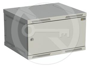 Rozvaděč nástěnný SENSA 6U 500mm, dveře plech, RAL 7035, SENSA-6U-65-21-G