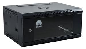 RACK skříň závěsná NEKU TS 19" 4U 450mm, černá, k samosestavení