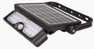 Solární reflektor ORNO AD-SL-6108BLR4, 500lm, IP65, 4000K, 2x1500mAh, černá