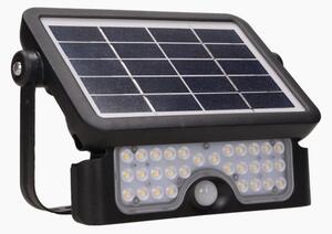 Solární reflektor ORNO AD-SL-6108BLR4, 500lm, IP65, 4000K, 2x1500mAh, černá