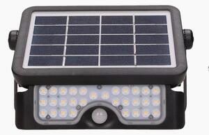 Solární reflektor ORNO AD-SL-6108BLR4, 500lm, IP65, 4000K, 2x1500mAh, černá