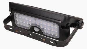 Solární reflektor ORNO AD-SL-6108BLR4, 500lm, IP65, 4000K, 2x1500mAh, černá
