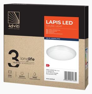 Led stropní svítidlo ORNO Adviti AD-PL-6118WLPM4, 12W, 4000k, IP65, bílé