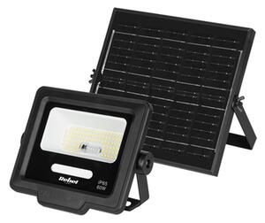 Solární reflektor REBEL URZ3626, 500lm, IP65, 6800K, 3,2 V, 4000mAh, 6W, černá