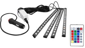 Vnitřní osvětlení automobilu 4xRGB 15LED pásek 12V D.O., IP54
