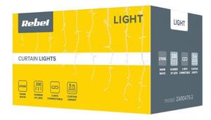 Vánoční venkovní LED osvětlení teplá bílá 5m, 330x LED, IP44 REBEL ZAR0475-2