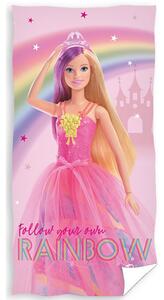 Carbotex Bavlněná froté osuška 70x140 cm - Barbie růžový svět