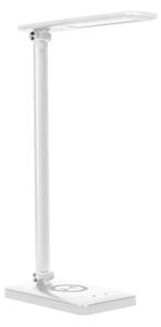 ORNO WIRLE LED 7W stolní lampa s indukční nabíječkou a USB, bílá