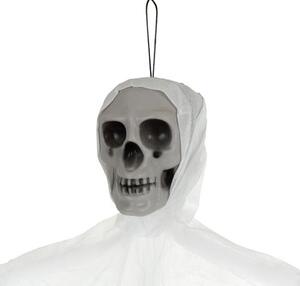 Dekorace Halloween visící kostra Ruhhy 26124, bílá