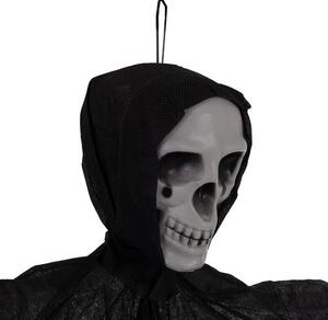 Dekorace Halloween visící kostra Ruhhy 26125, černá