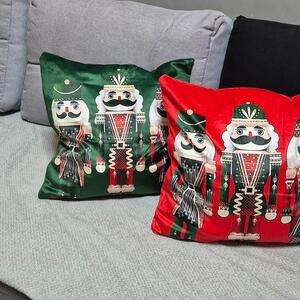 Vánoční dekorativní povlak na polštář 40x40cm Ruhhy 24729, zelený