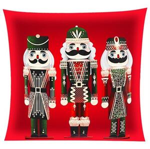 Vánoční dekorativní povlak na polštář 40x40cm Ruhhy 24728, červený