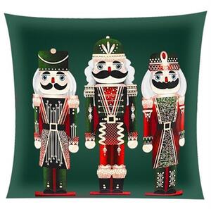 Vánoční dekorativní povlak na polštář 40x40cm Ruhhy 24729, zelený