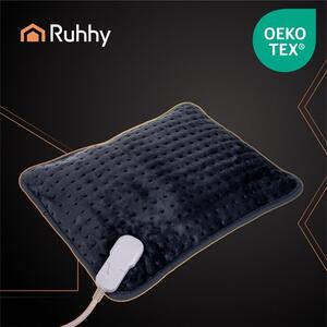 Elektrický vyhřívací polštář s regulací teploty 40 x 30 cm Ruhhy 26220, šedý