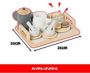 Kruzzel 26543 16dílná dřevěná čajová sada
