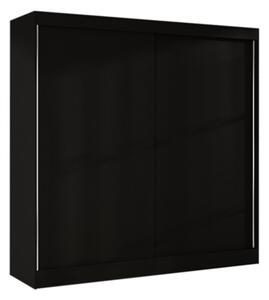 Šatní skříň BASTI X, 200x215x58, černá