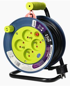 Prodlužovací přívod ORNO OR-AE-1339/L, 15m, 4x zásuvka, H05VV-F 3x1 PVC