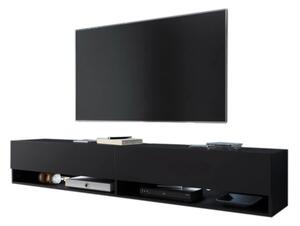 TV stolek LOWBOARD A 180, 180x30x32, černá/grafit, bez LED osvětlení