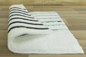 Koupelnový kobereček Premium bílý/černý