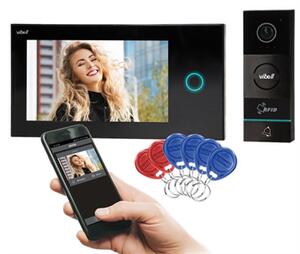 Videozvonek ORNO VI-VID-WI-1068/B APPOS, 7" LCD, Wi-Fi, RFID, SD