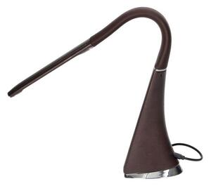 Stolní lampa s budíkem VIRONE DOLOMIT DL-12/BR, 5W, 400lm, 4000K, hnědá