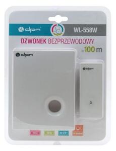 Bezdrátový zvonek DPM WL-558W, dosah 100 m, 12V, 48 melódií