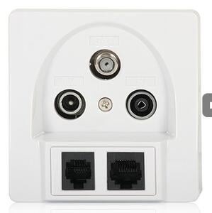 Účastnická zásuvka satelitní koncová SIGNAL TV/R/SAT/RJ-45/RJ-11