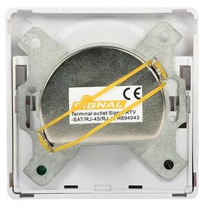 Účastnická zásuvka satelitní koncová SIGNAL TV/R/SAT/RJ-45/RJ-11