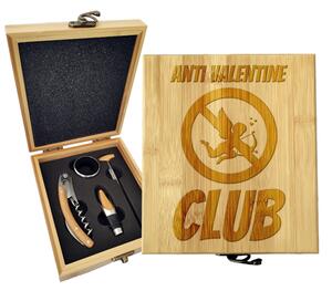 Sablio Dárková sada na víno Anti Valentine Club: 147×168×49 mm