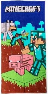 Carbotex osuška Minecraft Objev svůj Svět 70x140 cm