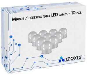 LED světla na zrcadlo k toaletnímu stolku 10 ks Izoxis 18910
