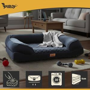 Ortopedický pelíšek lůžko pro psy S Purlov 26914, 65x55cm, černá