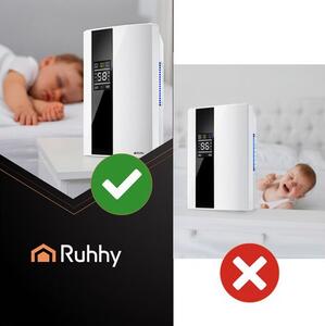 Odvlhčovač vzduchu Ruhhy 26627 s absorbérem vlhkosti, bílá
