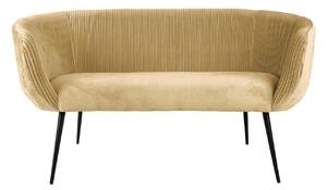 Pohovka Majestic 142cm hnědá Leitmotiv (Barva-hnědá)