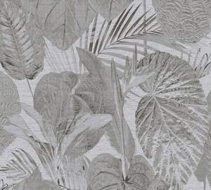 A.S. Création | Vliesová tapeta na zeď Famous Garden 39355-5 | 0,53 x 10,05 m | šedá, černá