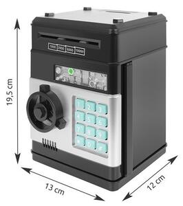 Dětská pokladnička trezor bankomat Kruzzel 23545, černá