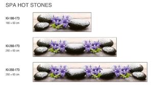 DIMEX | Fototapeta do kuchyně Lávové kameny KI-180-173 | 180 x 60 cm | fialová, béžová, černá