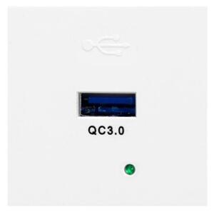 ORNO Modulární nabíjecí USB port OR-GM-9010/W/USBQ, Quick charge, barva bílá