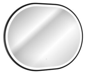 Zrcadlo LED APOLLO BLACK 90x70cm