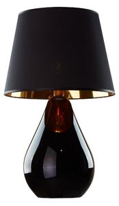 TK-LIGHTING Stolní designová lampa LACRIMA, 1xE27, 60W, černozlatá 5454