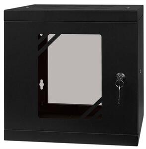 RACK skříň závěsná NEKU TS 10" 6U 300mm, samosestavitelná, černá 9005