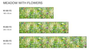DIMEX | Fototapeta do kuchyně Květinová louka KI-180-172 | 180 x 60 cm | vícebarevná