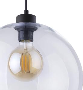 TK-LIGHTING Závěsné moderní svítidlo na lanku CUBUS, 1xE27, 60W, koule, čiré 2076