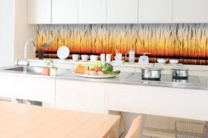 DIMEX | Fototapeta do kuchyně Západ slunce KI-350-129 | 350 x 60 cm | červená, žlutá, oranžová